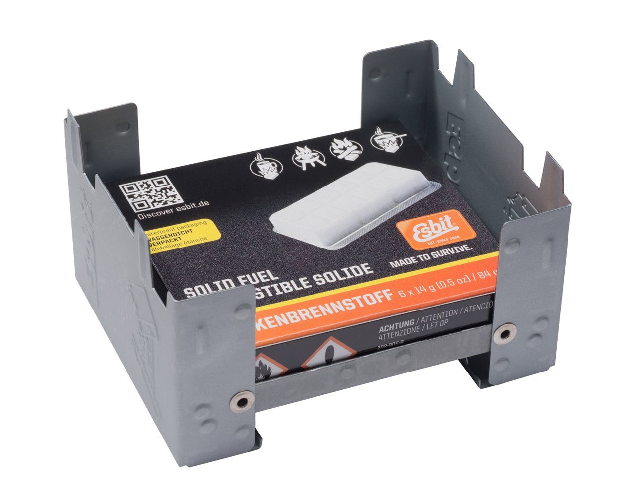 Esbit Gaskocher, Taschenkocher klein inkl. Trockenbrennstoff-Tabletten