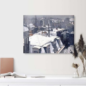 Posterlounge XXL-Wandbild Gustave Caillebotte, Verschneite Dächer, Wohnzimmer Malerei