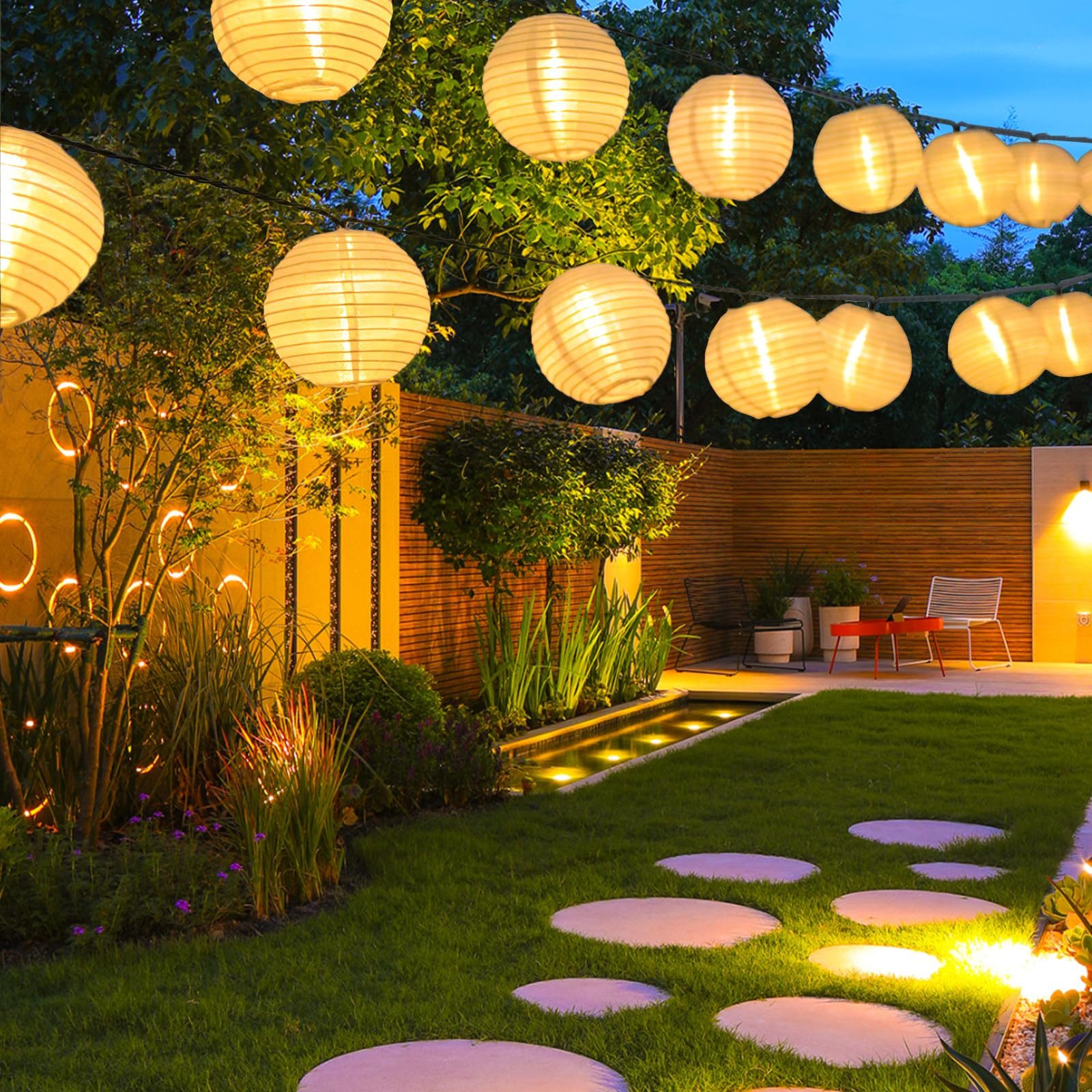 LQWELL LED Solarleuchte Solar Lichterkette Lampions günstig online kaufen