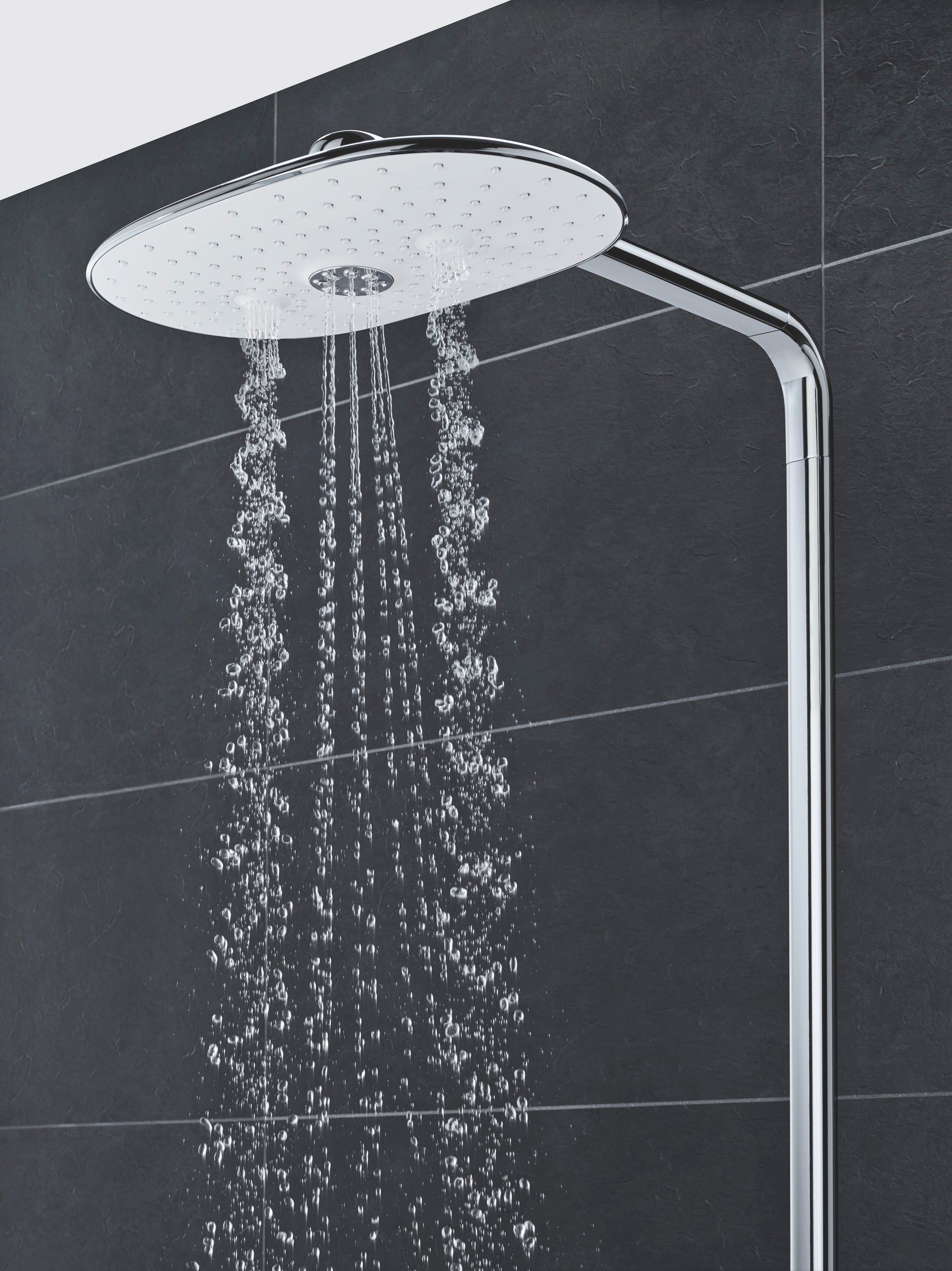 Grohe Duschsystem Rainshower System SmartControl, langlebieger Packung, Oberfläche und 2 cm, mit scheinender Strahlart(en), 109 Höhe