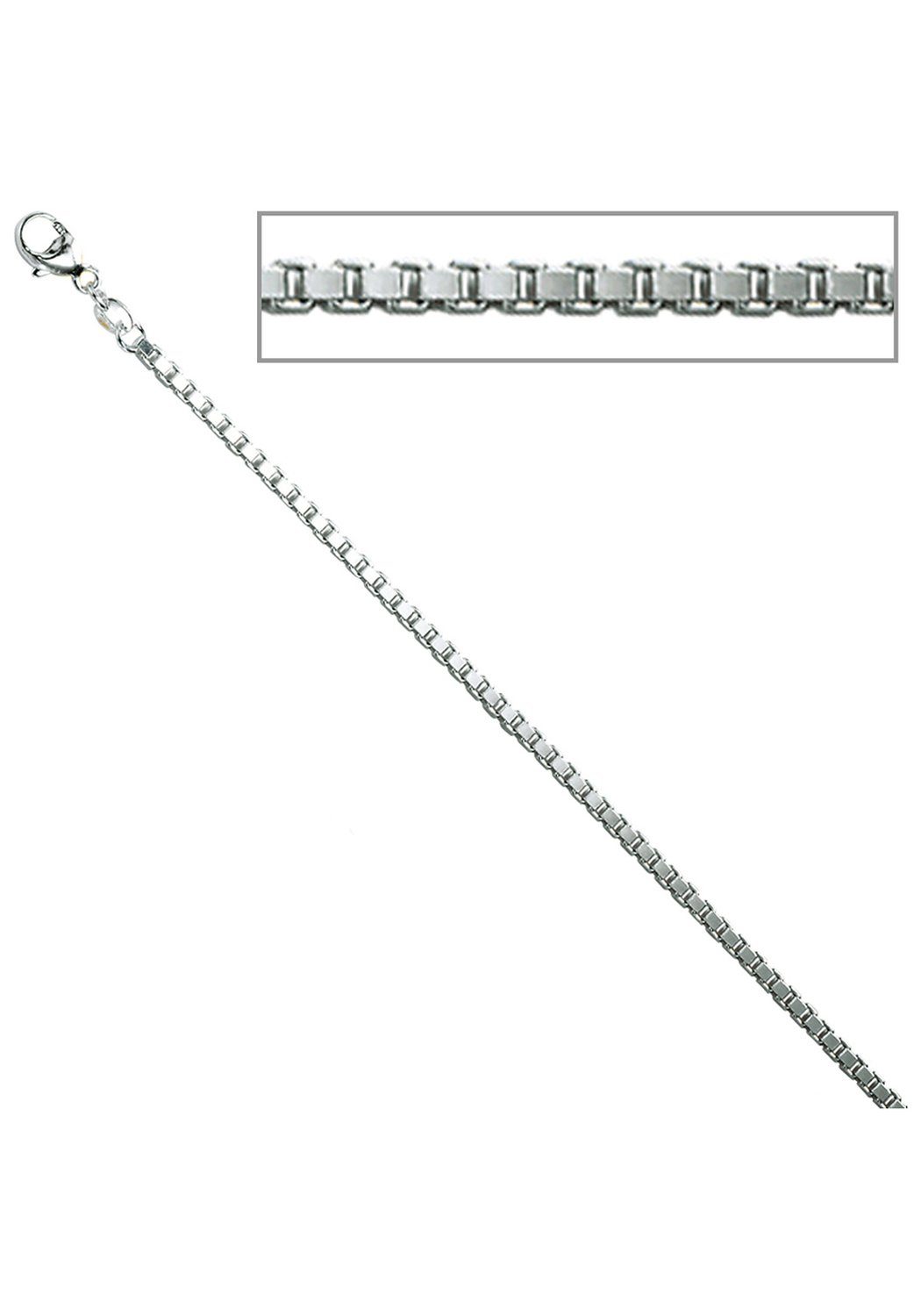 JOBO Silberkette, Venezianerkette 925 Si...