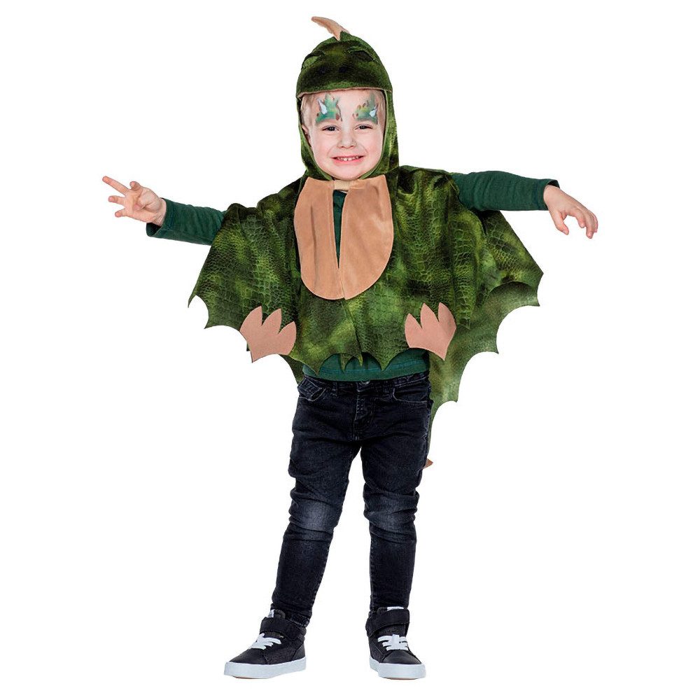 Party x People Kostüm Cape Dino Drache grün