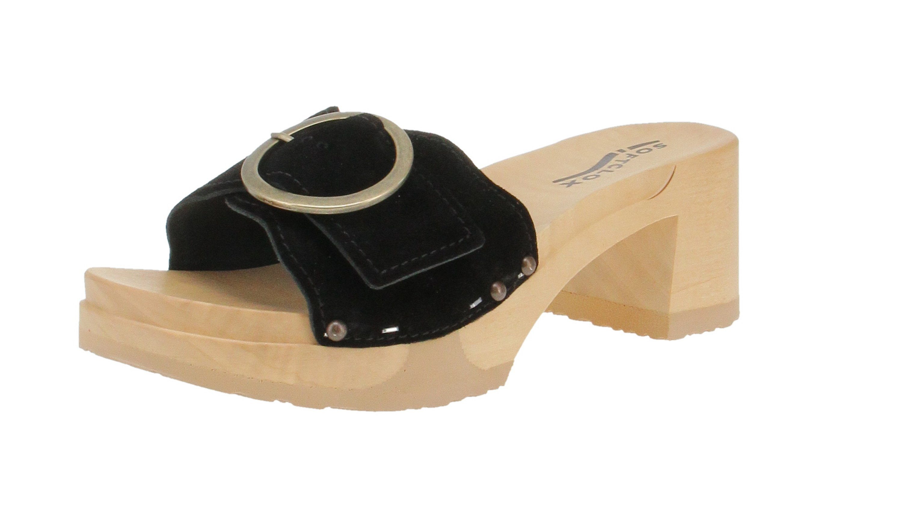 Softclox S3567 HELVETIA Kaschmir-04schwarz-42 Sandale