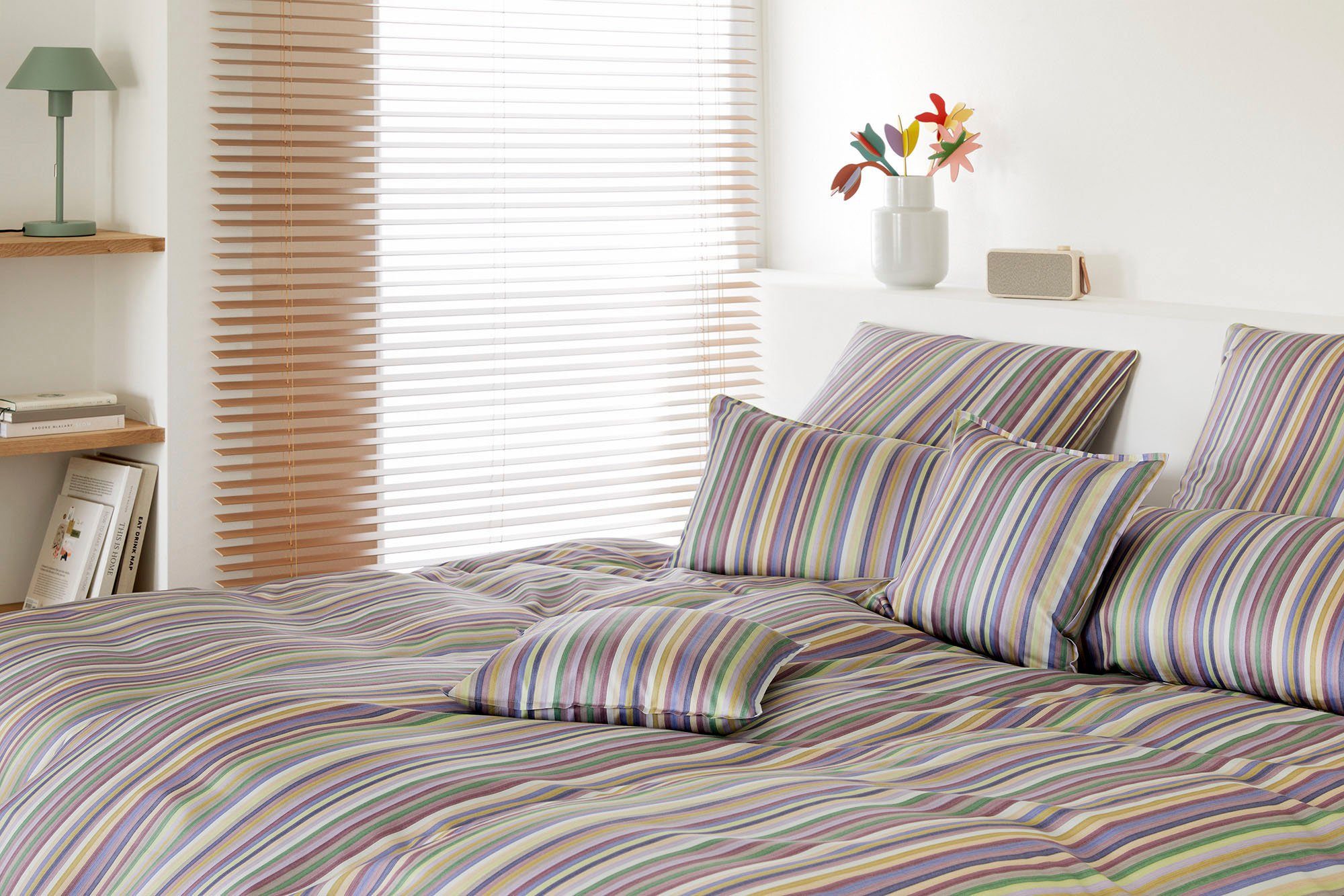 Elegante Bettwäsche Side by side, Mako-Satin, günstig online kaufen