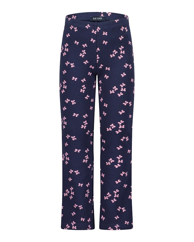 Blue Seven Thermoleggings Blue Seven Sweat Leggings nachtblau Schleife (1-tlg., kein Set)