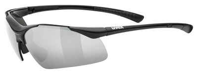Uvex Sportbrille, (1-St), uvex Unisex – Erwachsene, sportstyle 223 Sportbrille black/silver