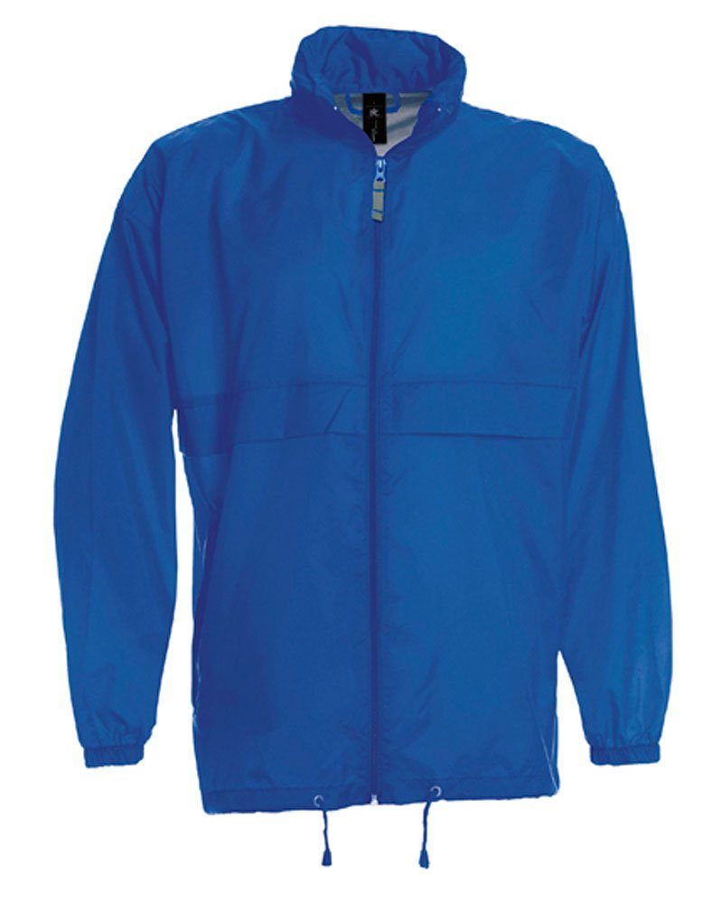 Goodman Design Regenjacke Windbreaker Damen und Herren Im Kragen integrierte Kapuze