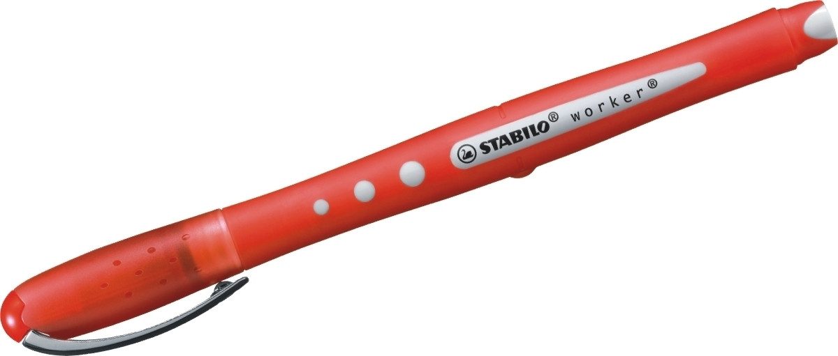 STABILO Tintenfeinschreiber Tintenroller worker colorful 0,5 rot