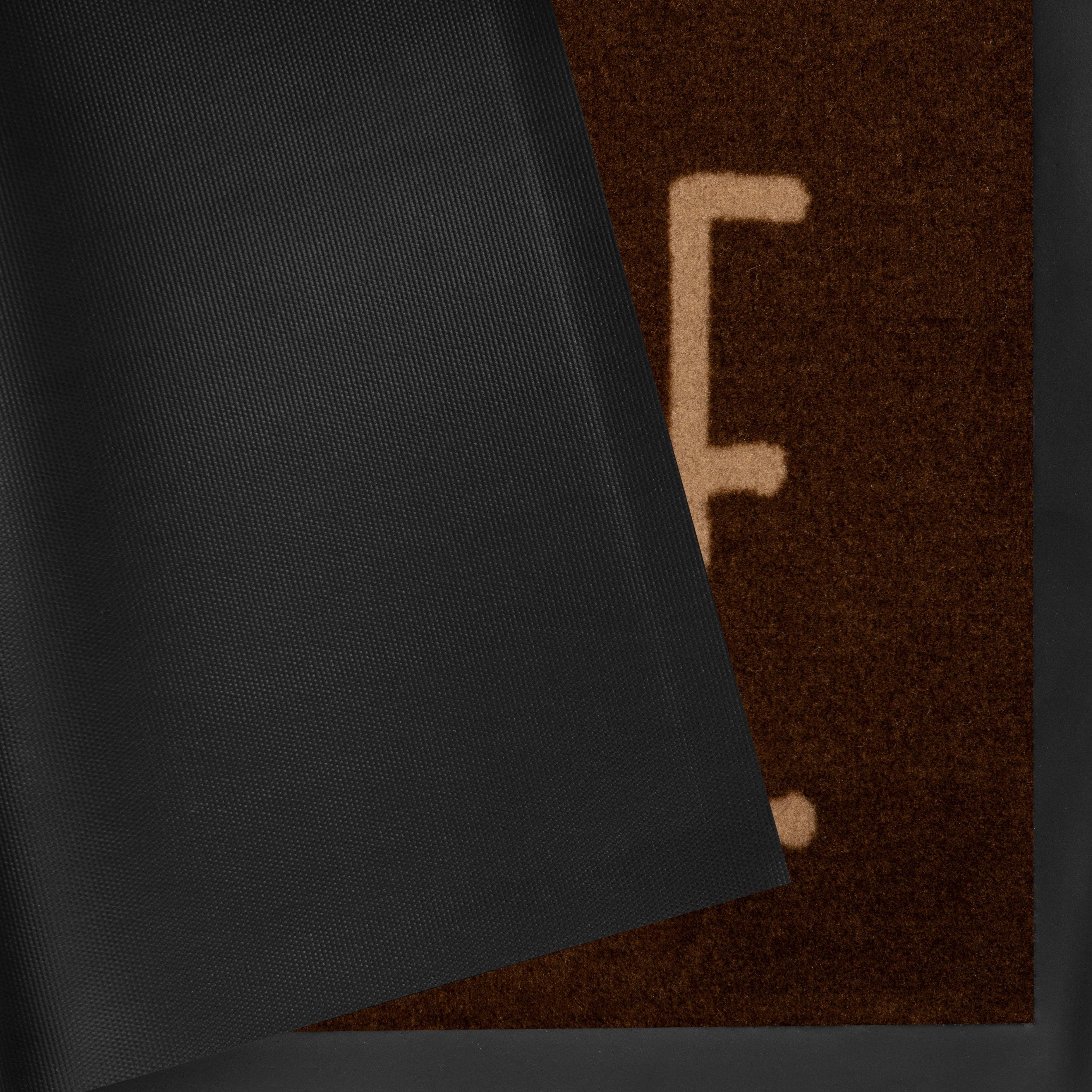 Fußmatte Easy Home, HANSE dunkelbraun rechteckig, mit Pflegeleicht, mm, Home, Robust, Höhe: Spruch, Design, waschbar, 5 Schrift Rutschfest