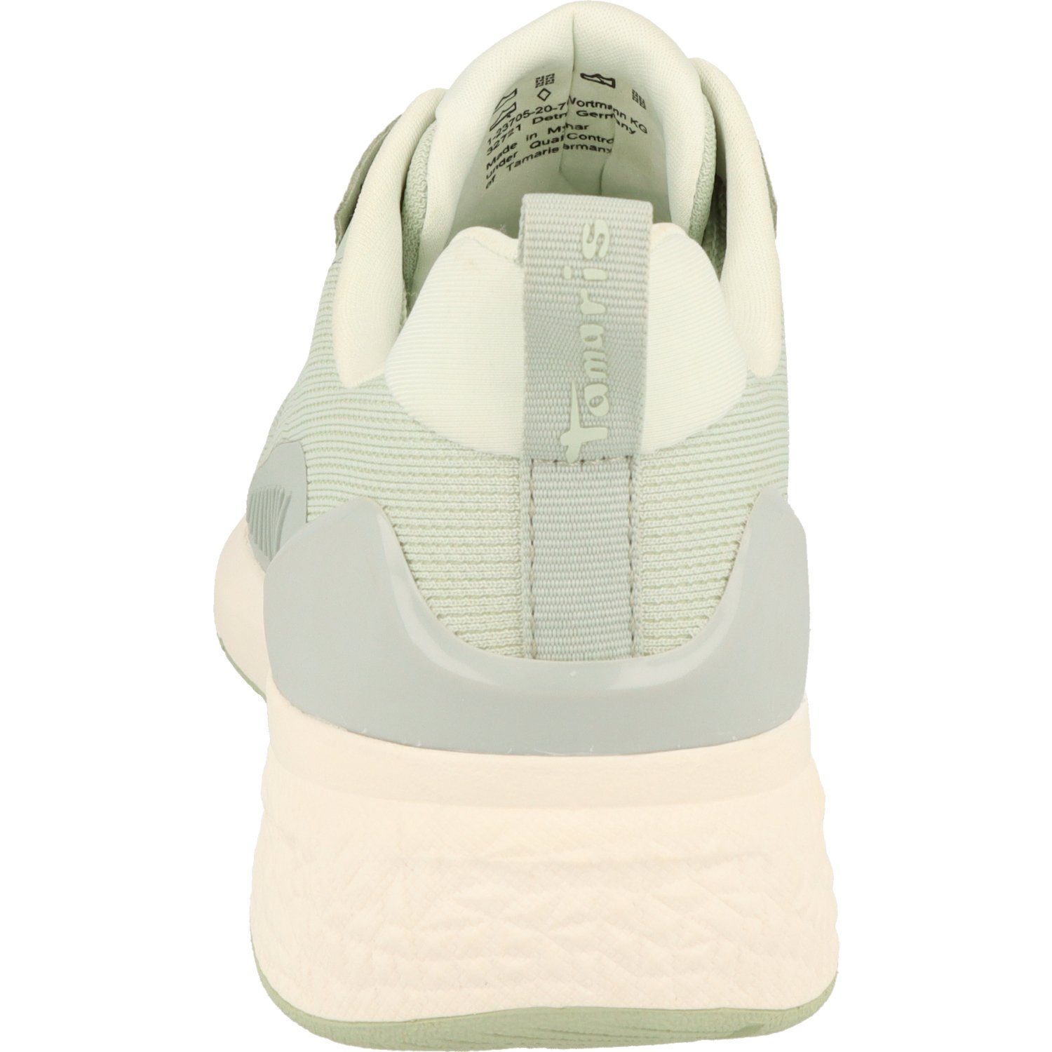 sportliche Damen Halbschuhe Schuhe 1-23705-20 Sneaker Green Tamaris Schnürschuh Milky