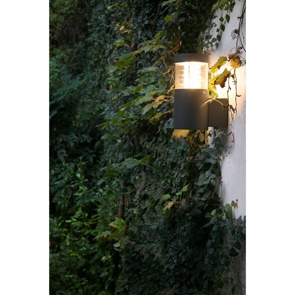 FARO Barcelona LED Außen-Wandleuchte GIZA 12W 3000K IP54 Dunkelgrau Dunkelgrau