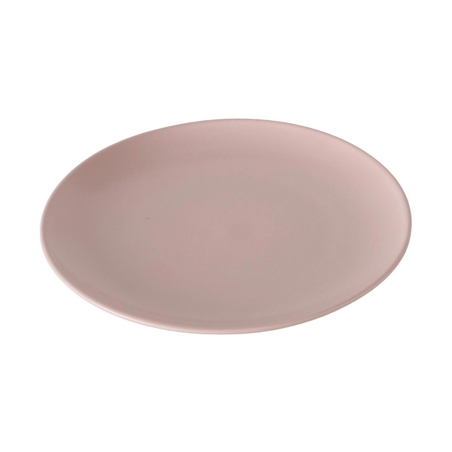 BOLTZE GRUPPE GmbH Frühstücksteller PASTELL, Ø 20,5 cm, Fliederfarben, Steinzeug, (1 St), spülmaschinen- und mikrowellengeeignet