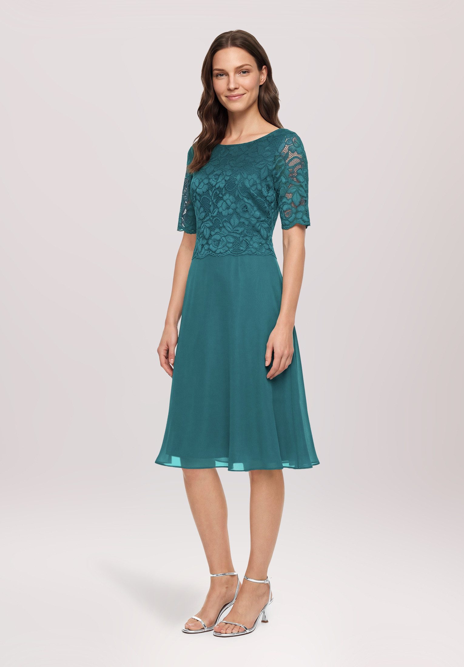 Vera Mont Cocktailkleid Damen mit Spitze Spitze
