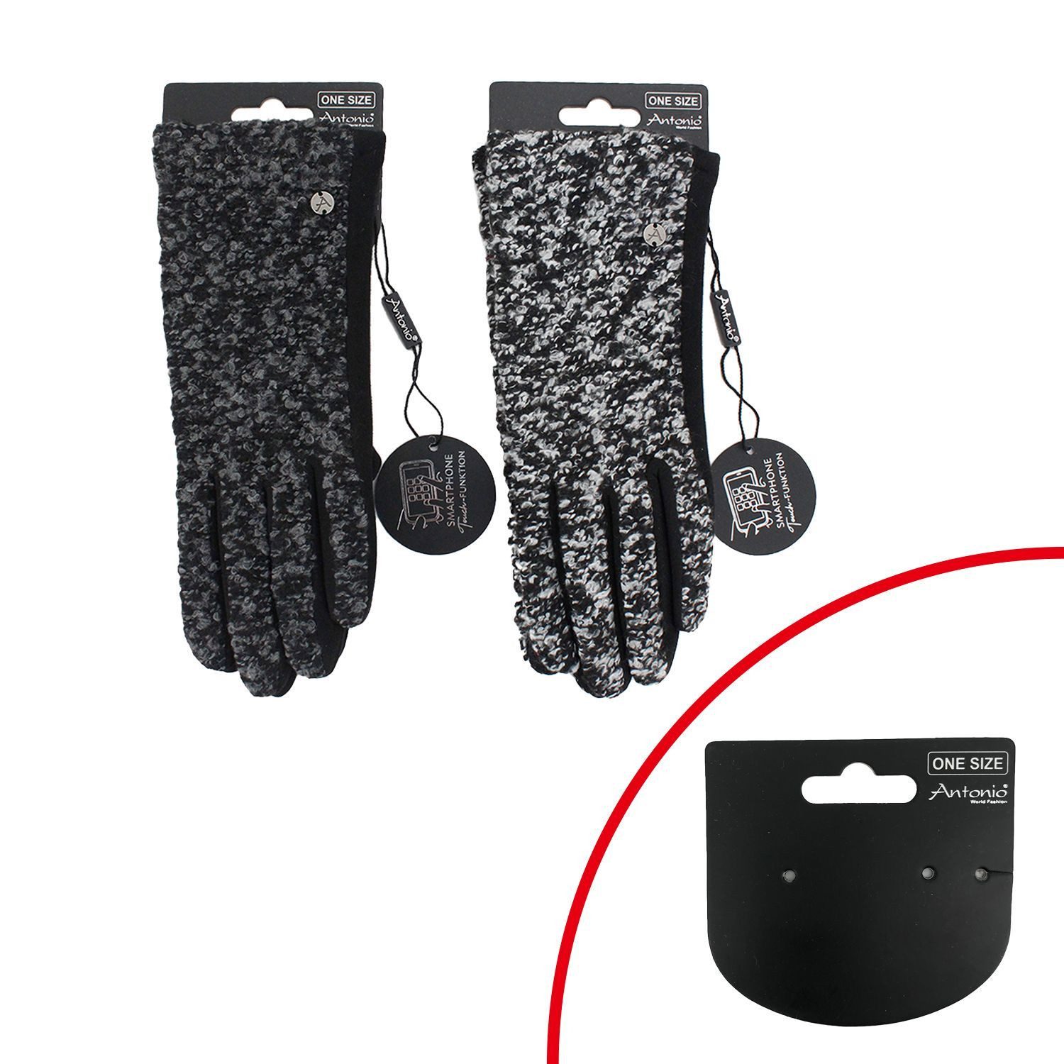 Antonio Strickhandschuhe Winter Damen Handschuhe Bouclé günstig online kaufen