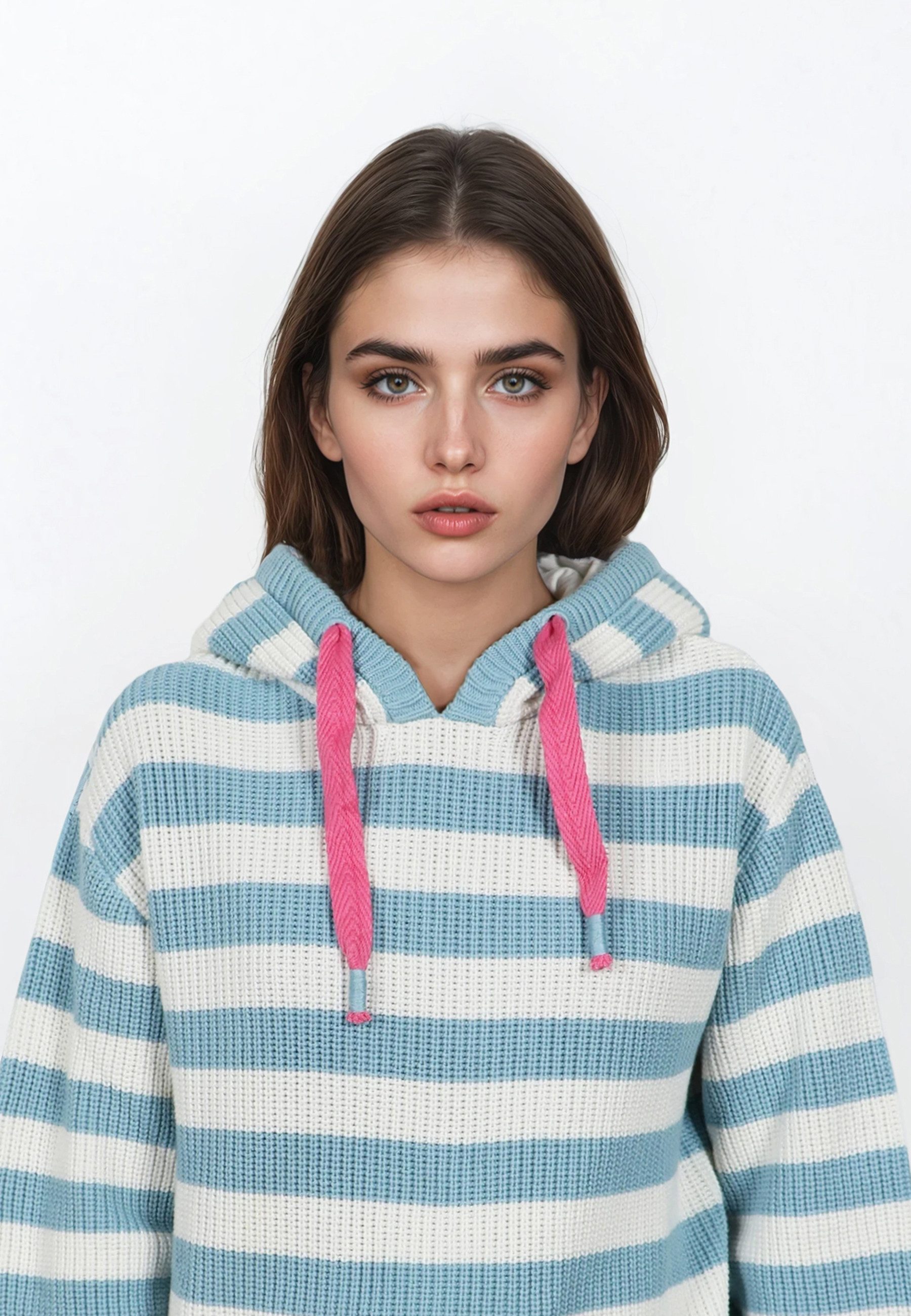 salzhaut Hoodie VELOZIPEE Damen Oversized Damen Kapuzenpullover– lässig, frisch und nordisch charmant!