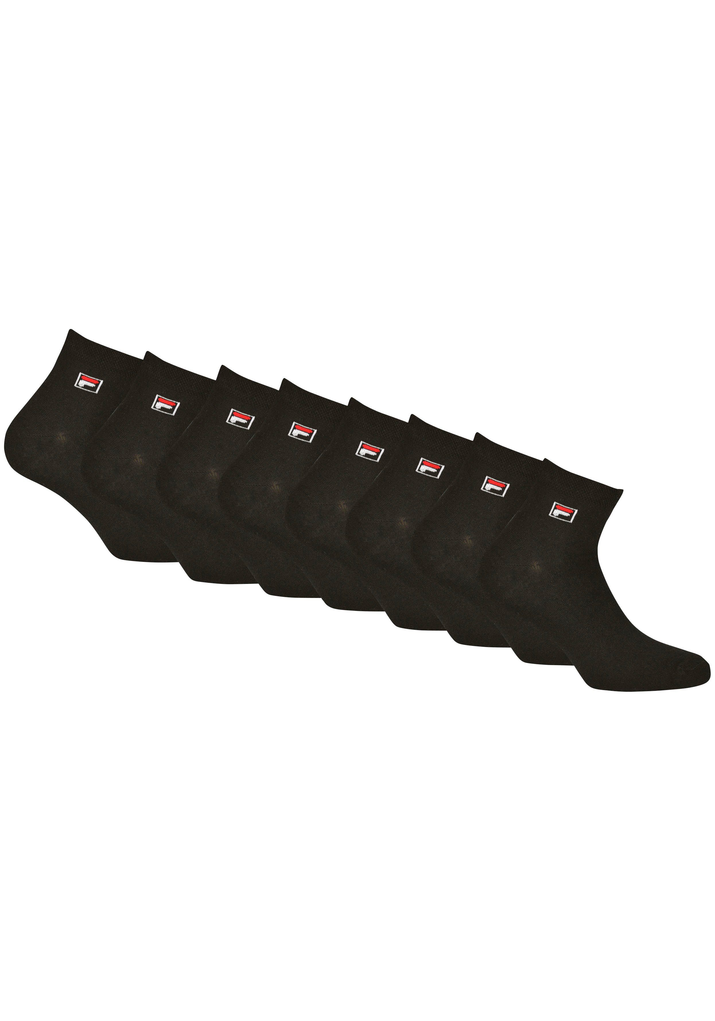 Kurzsocken mit black Sneakersocken 9-Paar) Logo (Packung, Fila