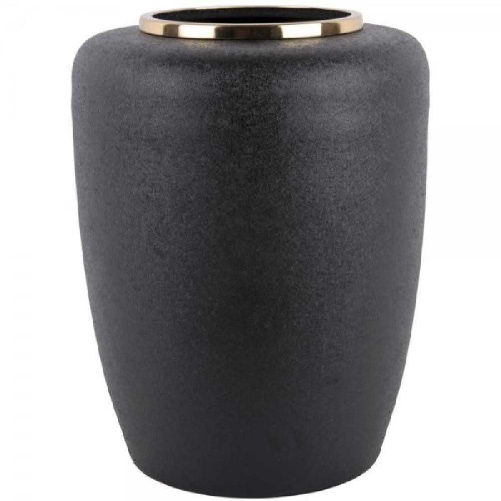 Present Time Blumentopf Vase Dex Iron Textured Black (33x45cm)
