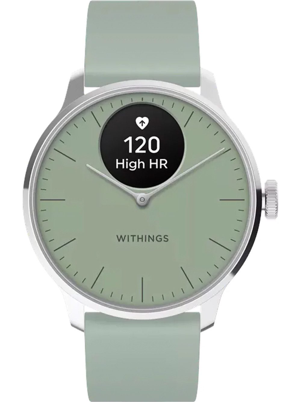 Withings Quarzuhr Withings HWA11-model 4-All-In ScanWatch Light green 37 mm 5ATM Withings HWA11-model 4-All-In ScanWatch Light green 37 mm 5ATM