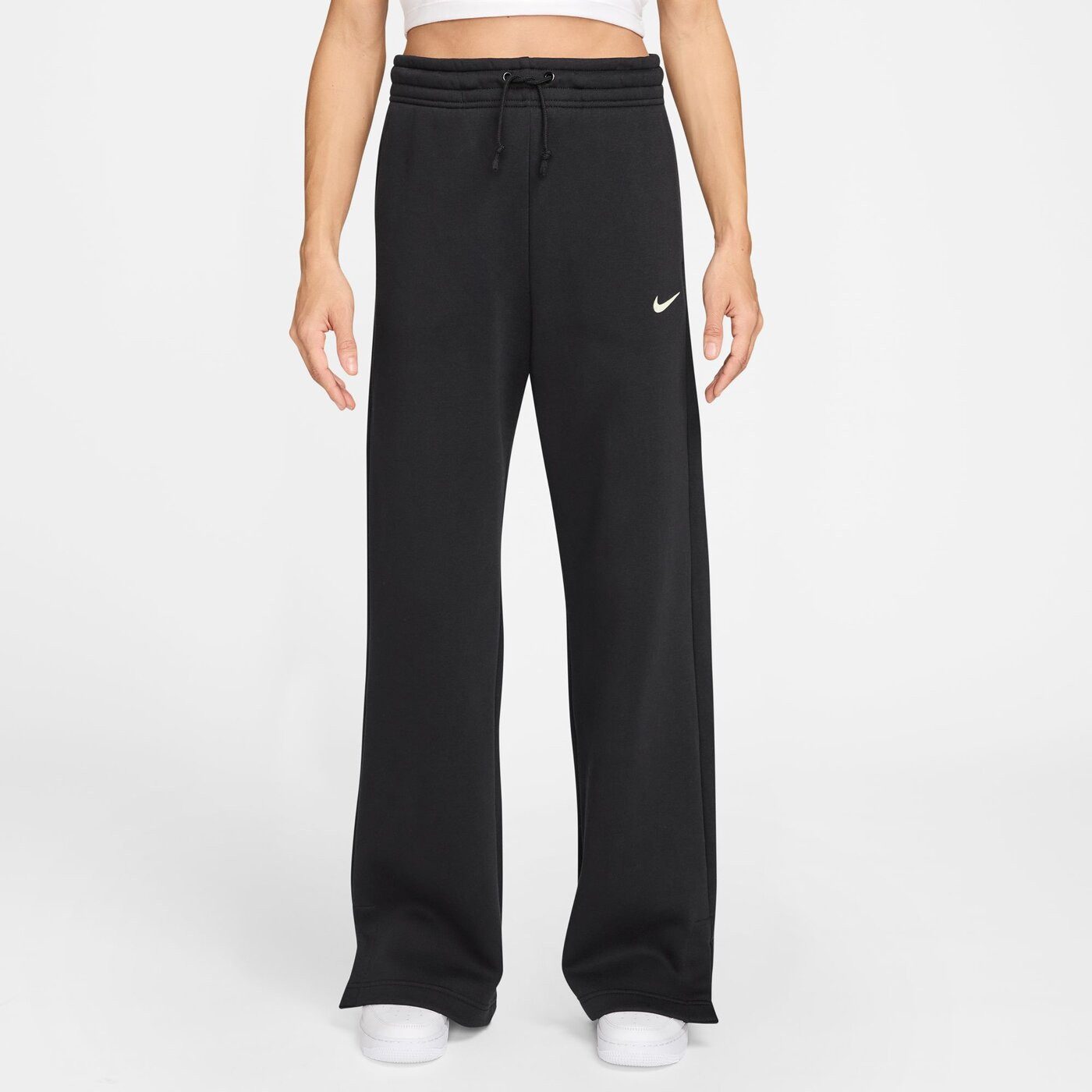 Nike Jogginghose W NSW PHNX FLC HR PANT WIDE 2 SCHWARZ/SILBER, Ansicht 1