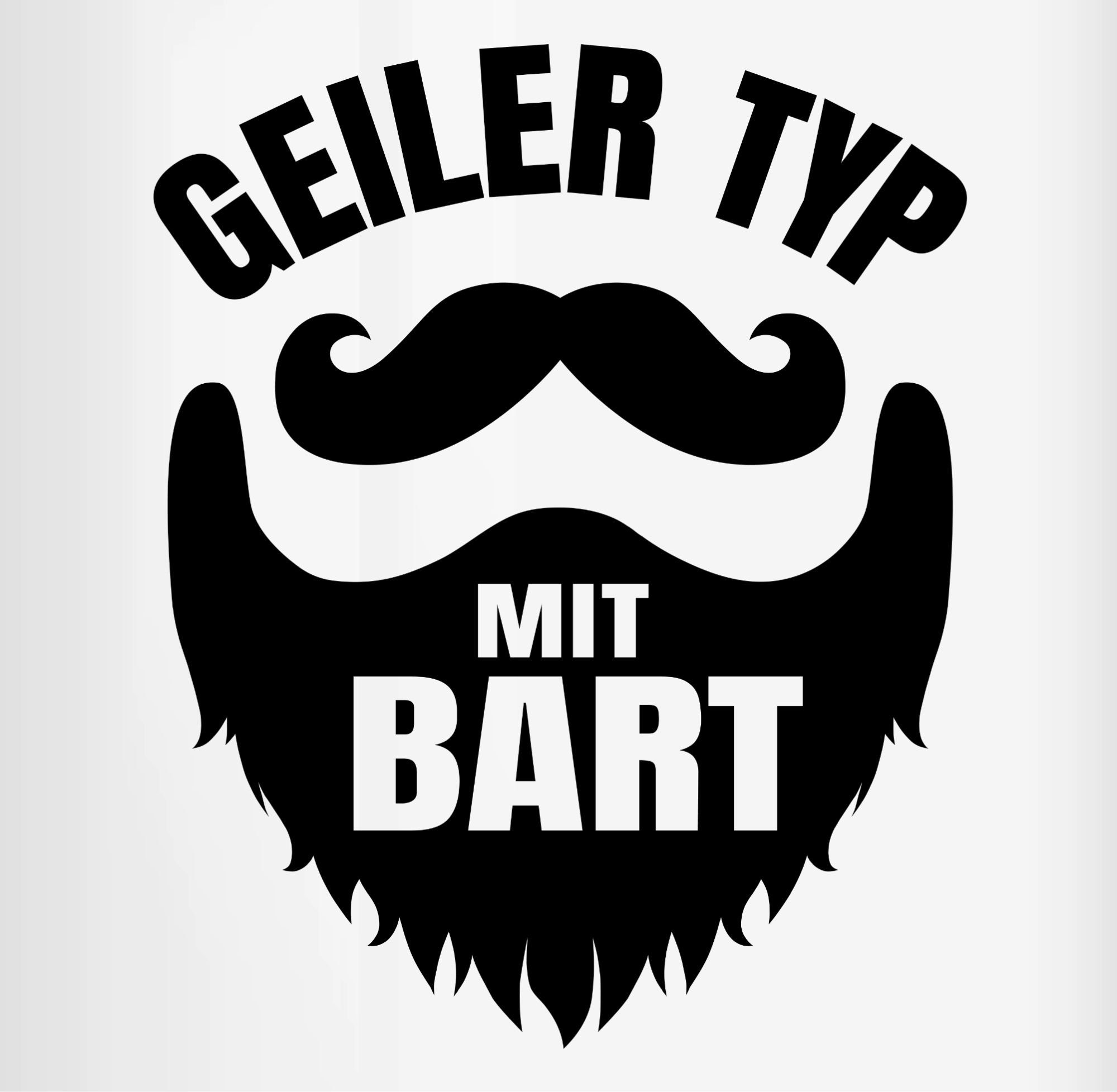 mit Statement Bart Geiler Bartträger Männer Petrolgrün Tasse für - 3 Typ Geschenk Keramik, Shirtracer Bärten, Sprüche