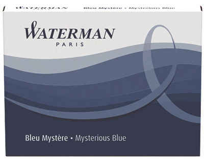 Waterman WATERMAN Tintenpatrone Stand. Myster Blue 8 Stück Tintenpatrone