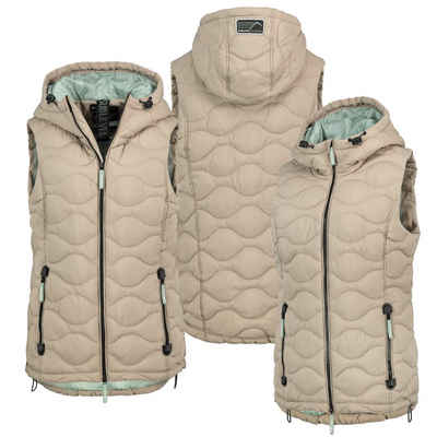 SUBLEVEL Steppweste Stepp weste Kapuze Übergangs Herbst Frühlings Windbreaker bodywarmer