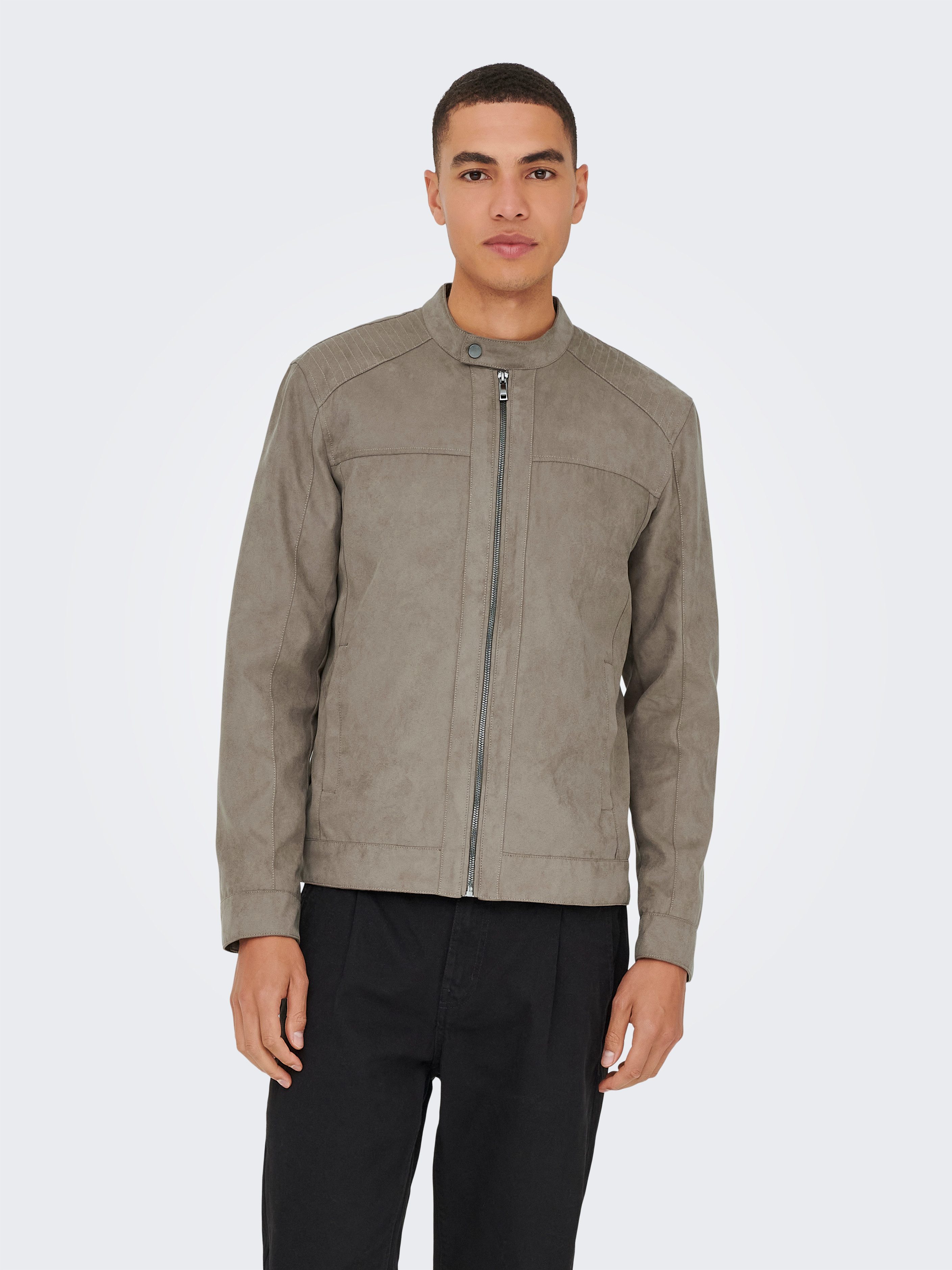 ONLY & SONS Bomberjacke ONSMIKE FAKE SUEDE JACKET OTW günstig online kaufen