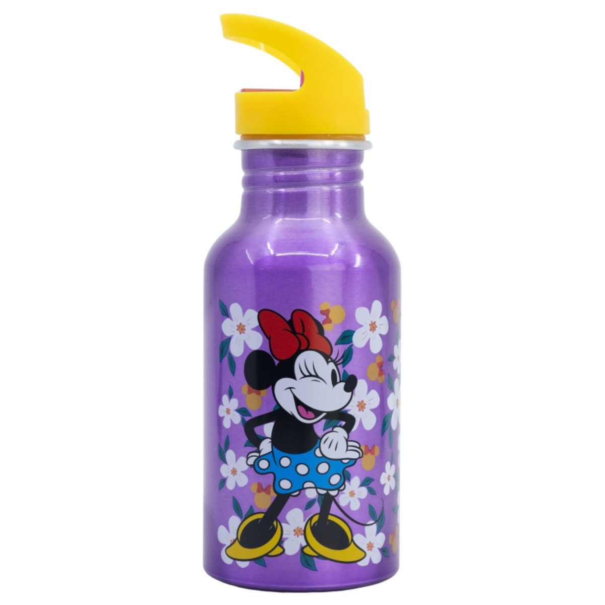 Disney Minnie Mouse Trinkflasche Wasserflasche 545 ml Flasche mit Trinkaufsatz und Schraubverschluss