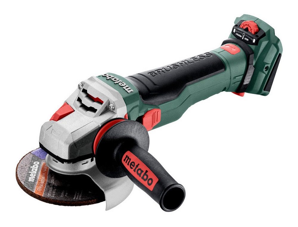 metabo Akku-Winkelschleifer WVB 18 LTX BL 15-125 Quick, max. 10000 U/min, Ohne Akku