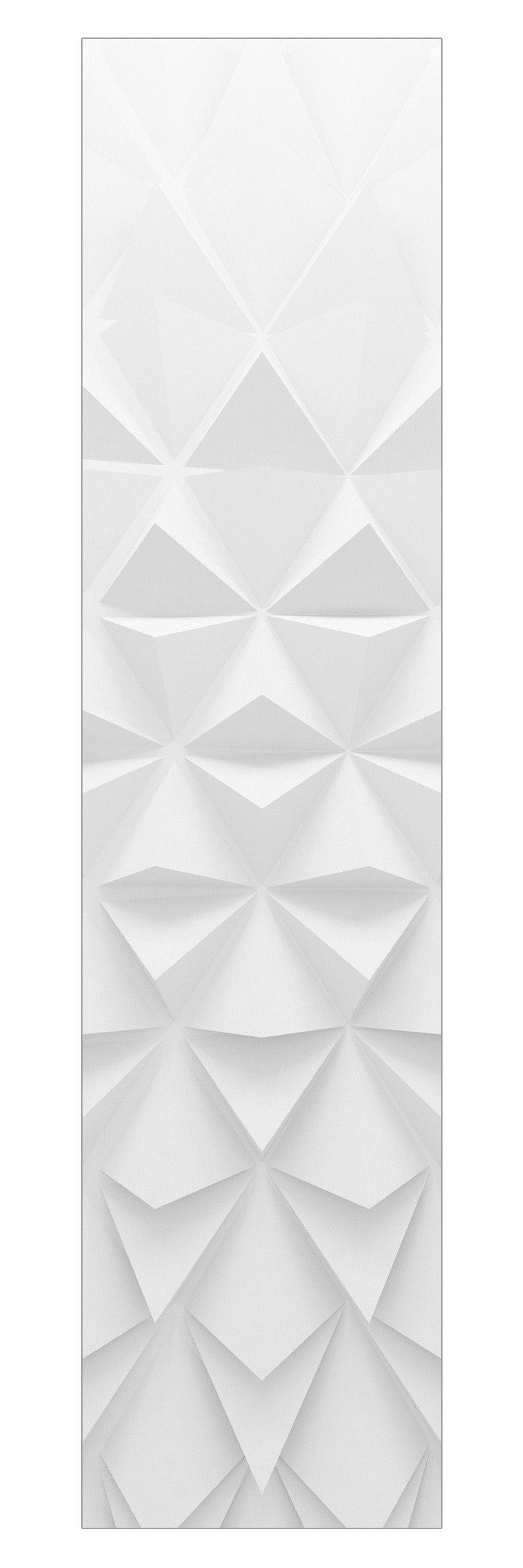 Bilderdepot24 Schiebegardine modern Flächenvorhang blickdicht Muster 3D Effekt (1 St), halbtransparent, Wohnzimmer große Flächengardine lichtdurchlässig für Klemm-System