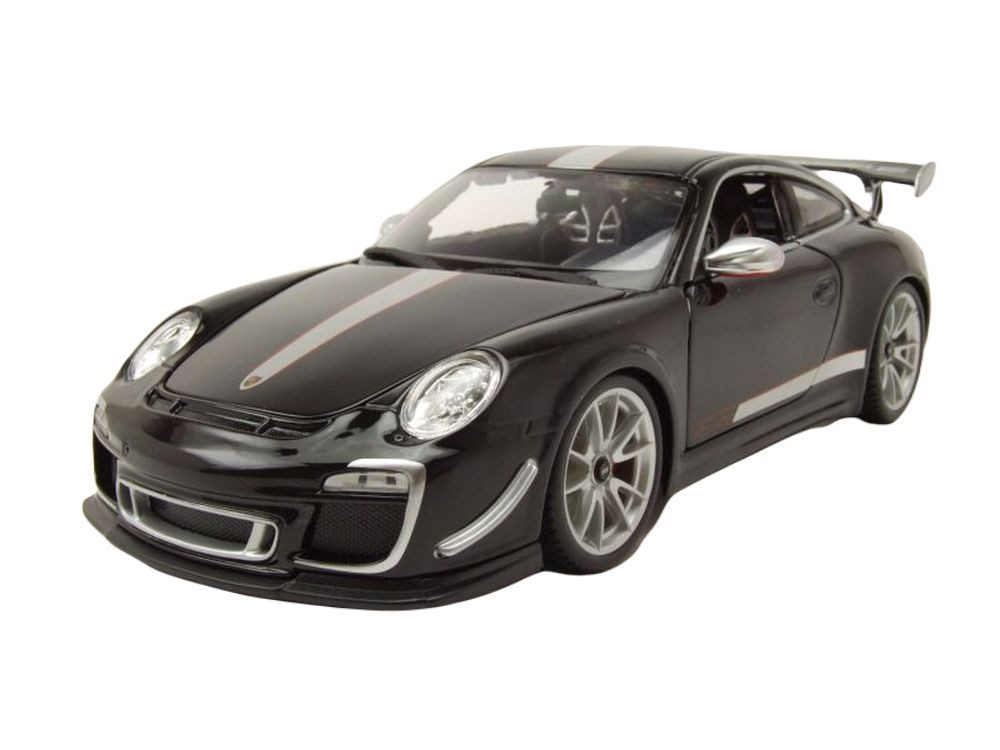 Bburago Modellauto Porsche 911 (997) GT3 RS 4.0 2011 schwarz, Maßstab 1:18