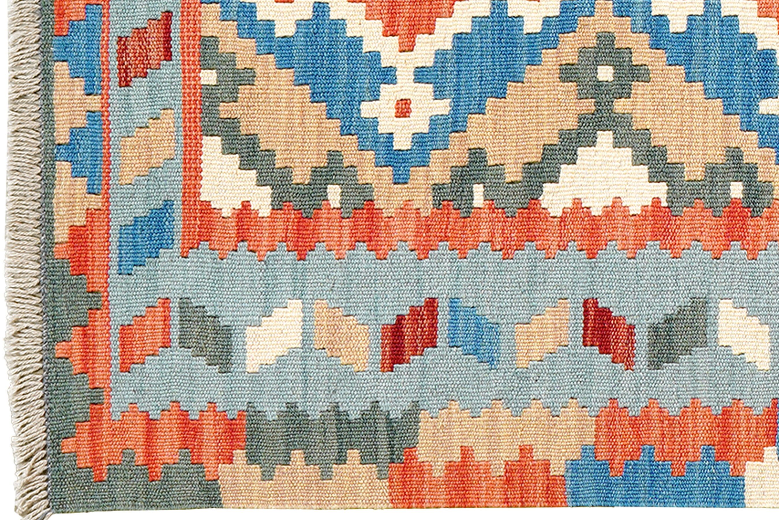 Rugtales Teppich Kelim Gashgai 195x82cm, Lufer, Handgemachtes Unikat, nachhaltig und fair gefertigt