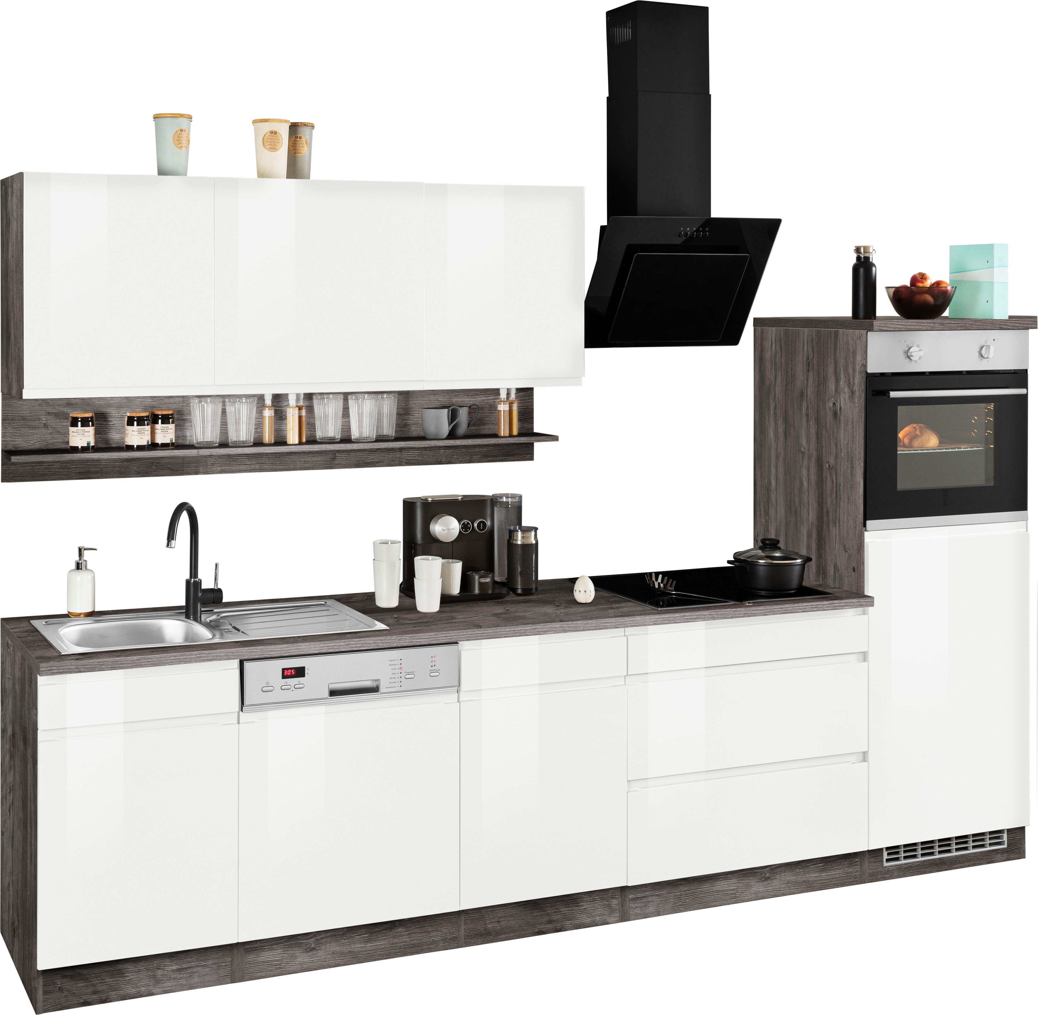KOCHSTATION Küchenzeile KS-Virginia, Breite 300 cm, günstig online kaufen