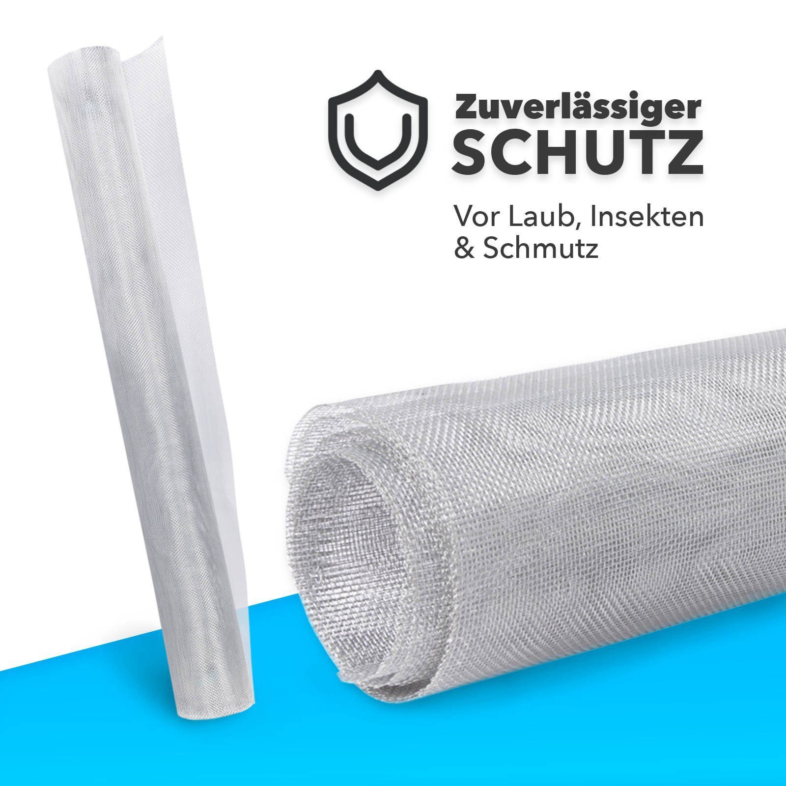 Kubus Lichtschachtabdeckung Schutzgitter für Kellerschächte, 120 x 60 cm, Lichtdurchlässiges Gewebe