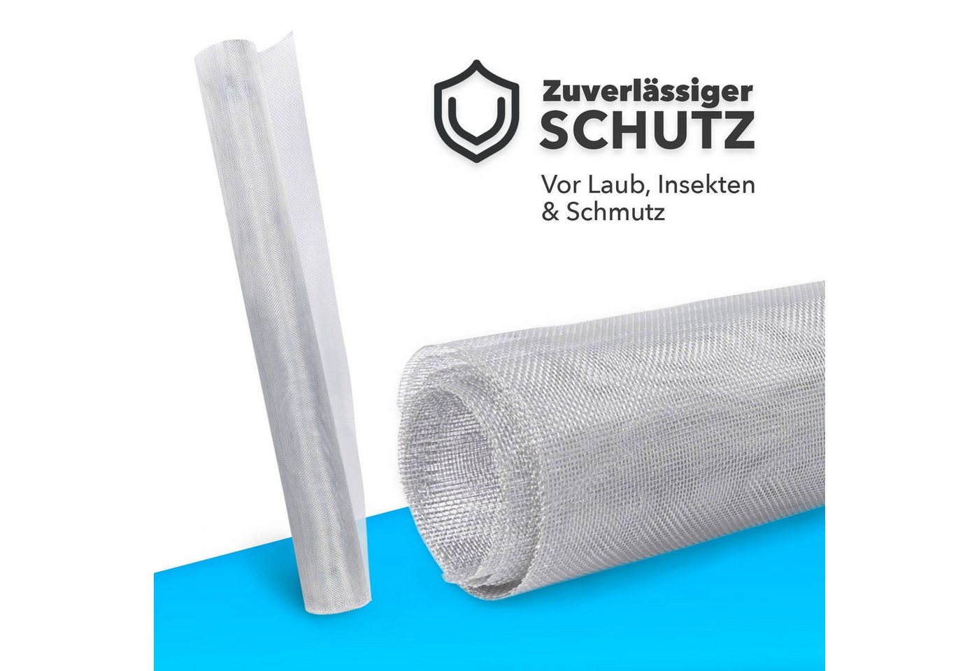 Thumbnail - Kubus Lichtschachtabdeckung Schutzgitter für Kellerschächte, 120 x 60 cm, Lichtdurchlässiges Gewebe