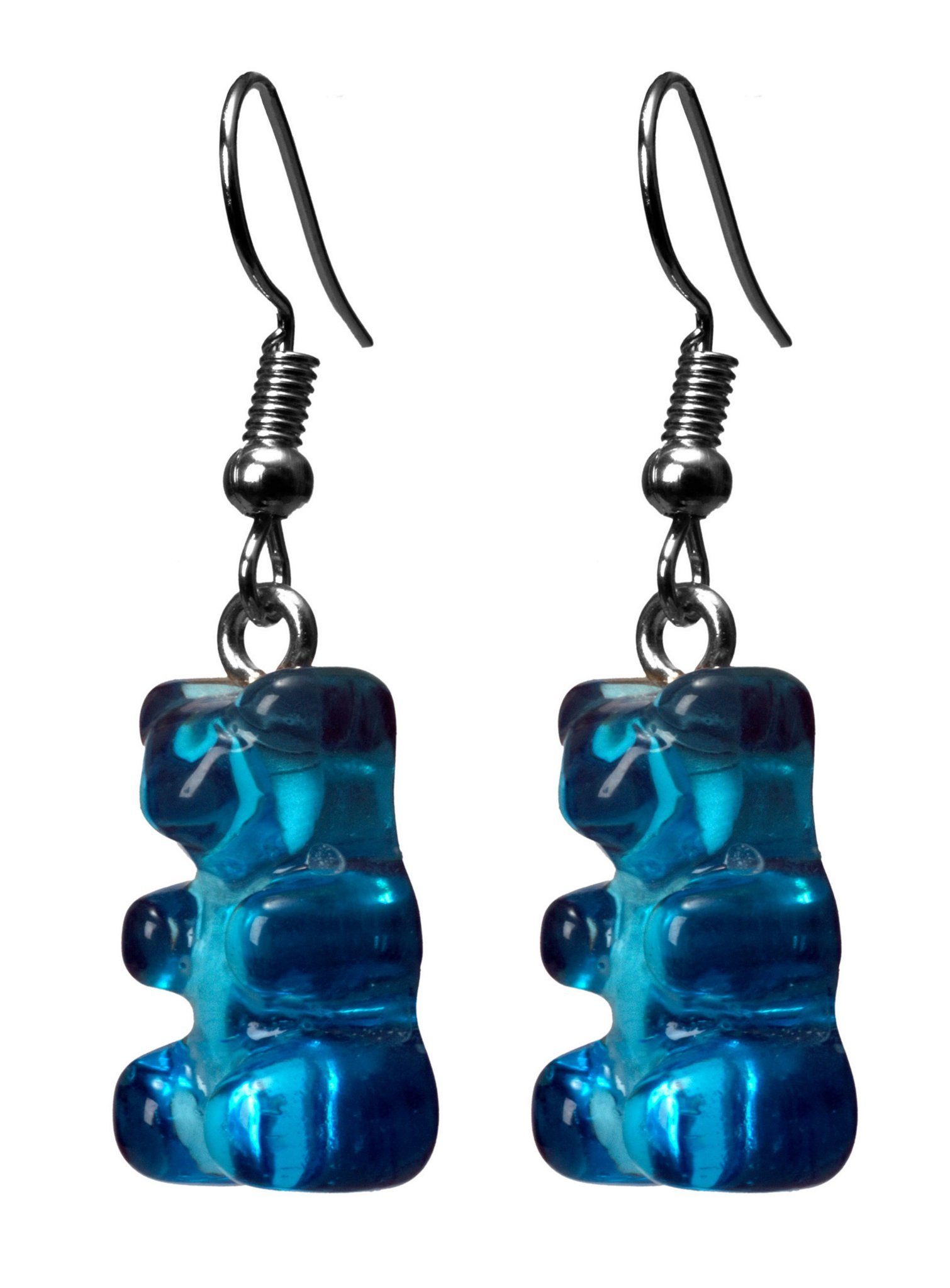 Metamorph Paar Ohrhaken Gummibär Ohrringe blau, günstig online kaufen