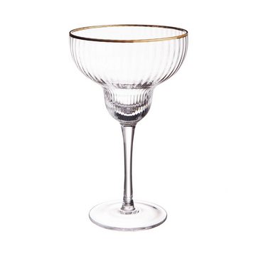 BUTLERS Cocktailglas 4x Cosmopolitan Glas 350ml GOLDEN TWENTIES, Glas