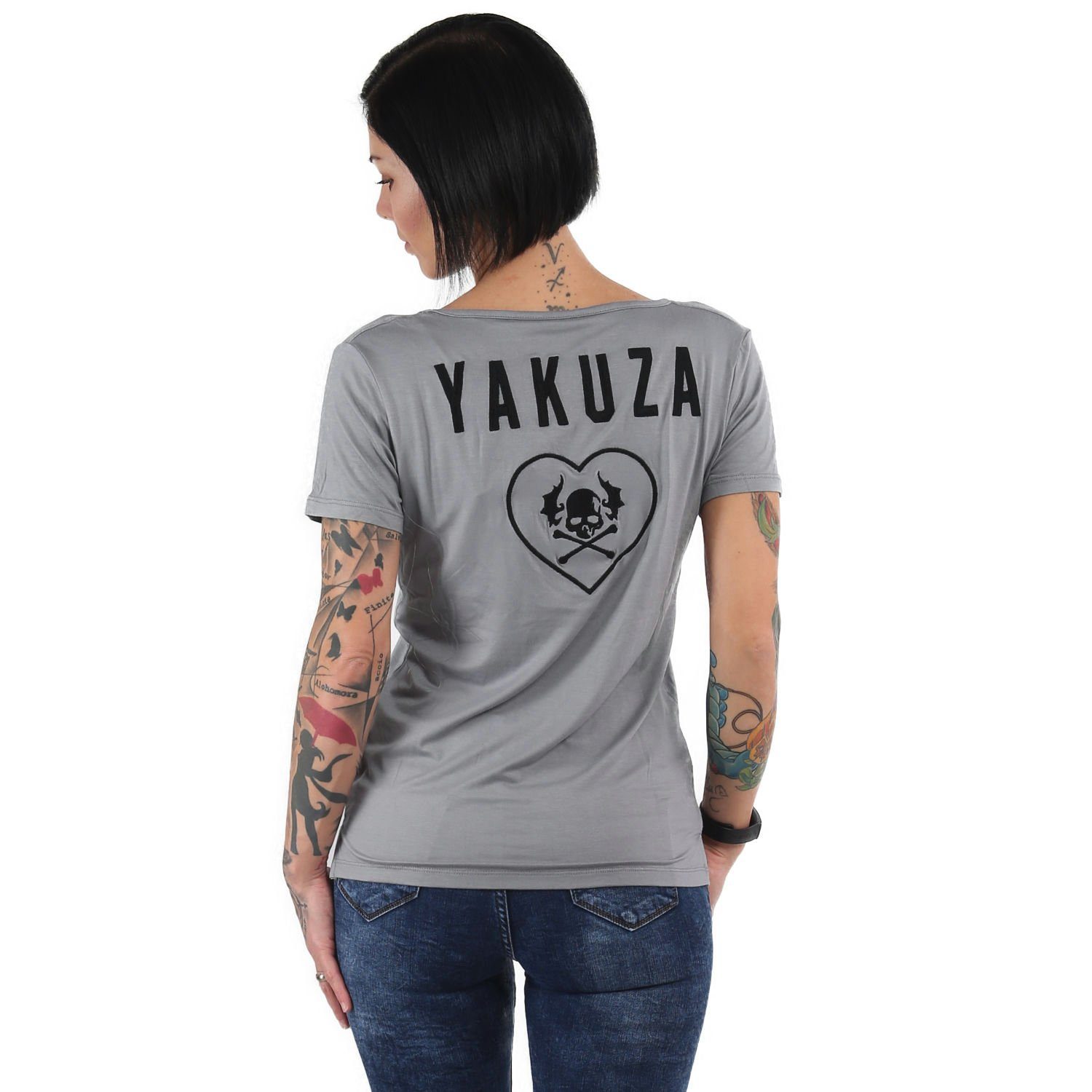 YAKUZA monument EMB V-Shirt 893Love mit Logostickerei
