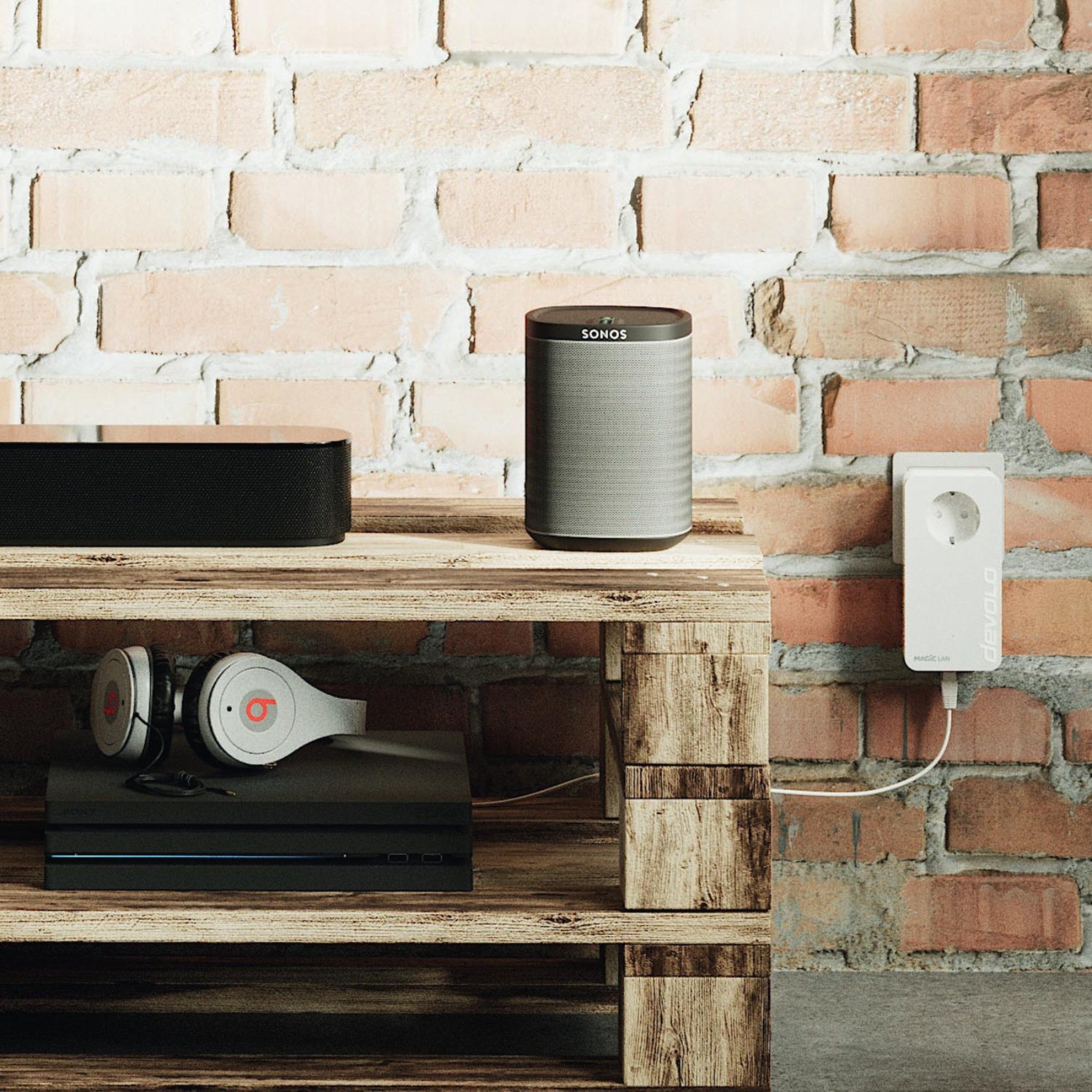 DEVOLO Magic 2 LAN Reichweitenverstärker, Powerline 1x Gigabit LAN Port 1x Erweiterungsadapter