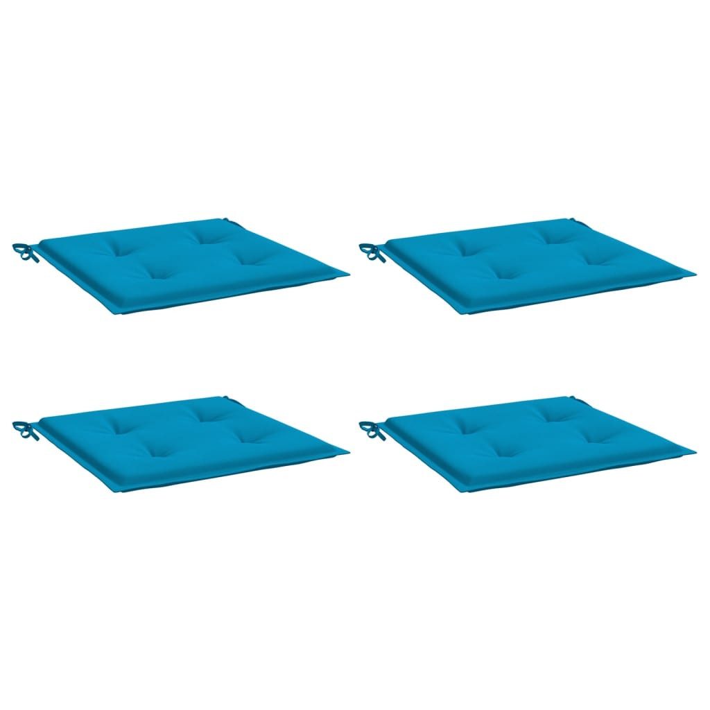 vidaXL Sitzauflage Gartenstuhl-Kissen 4 Stk. Blau günstig online kaufen
