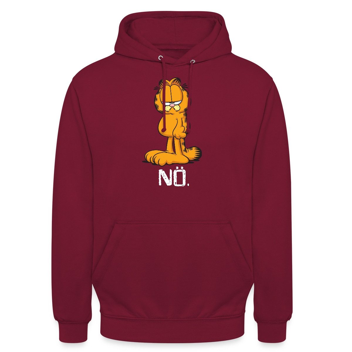 Hoodie Garfield Nö Nein Kein Bock Lustig Unisex Hoodie