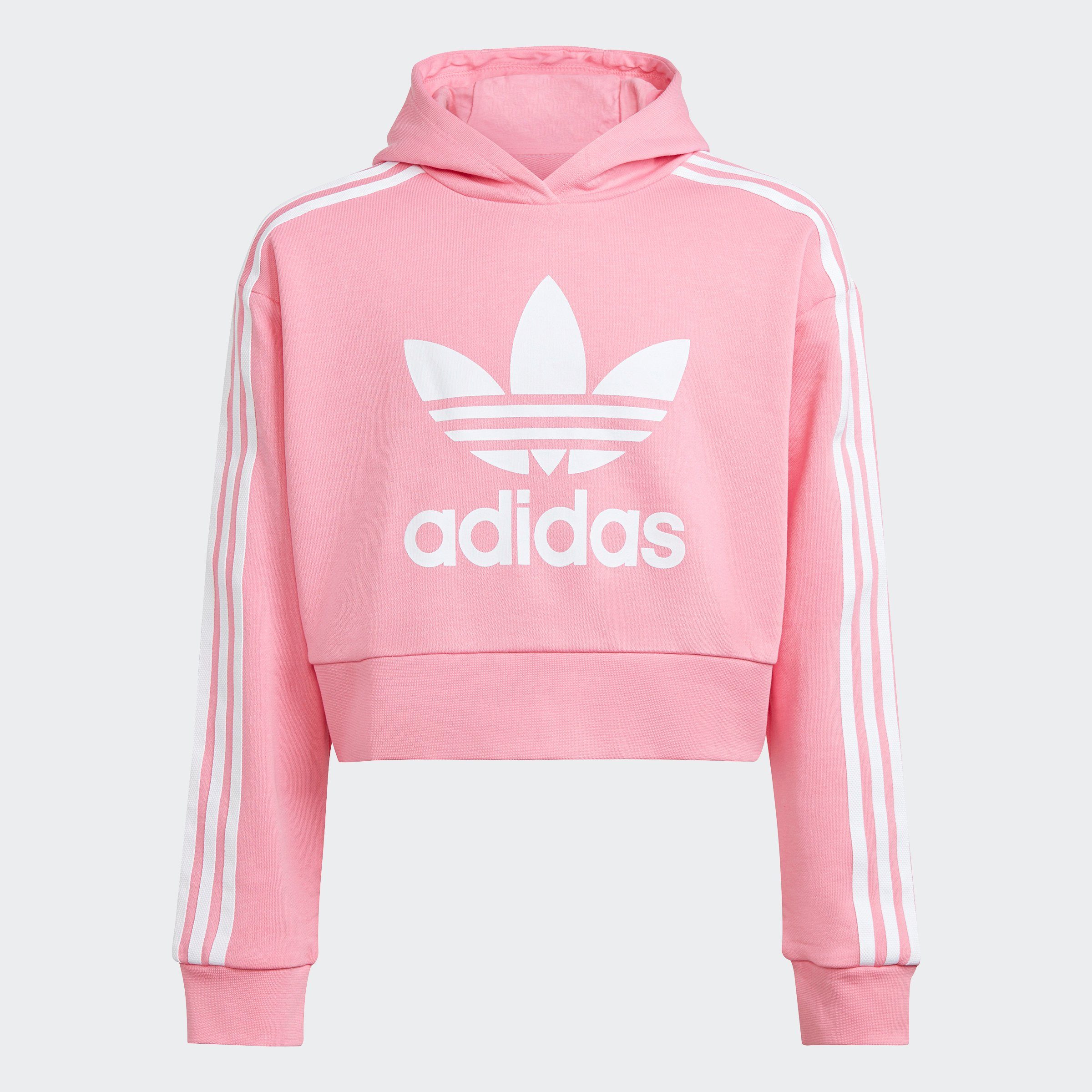 adidas Originals Sweatshirt ADICOLOR HOODIE Bliss CROPPED Pink