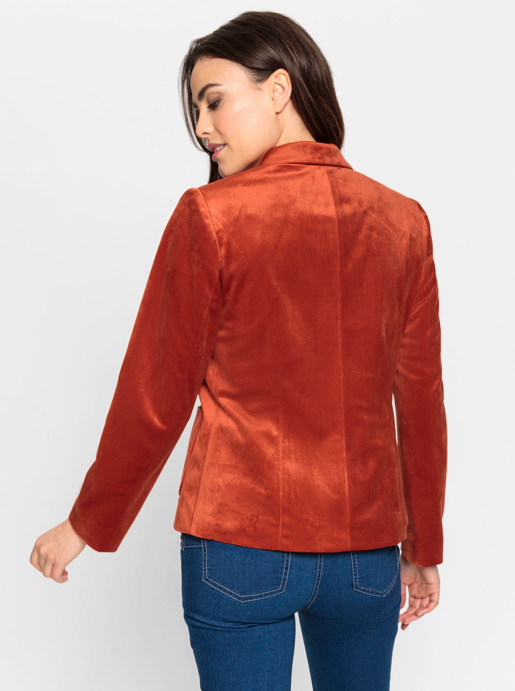 heine Blusenblazer Samtblazer Langarm
