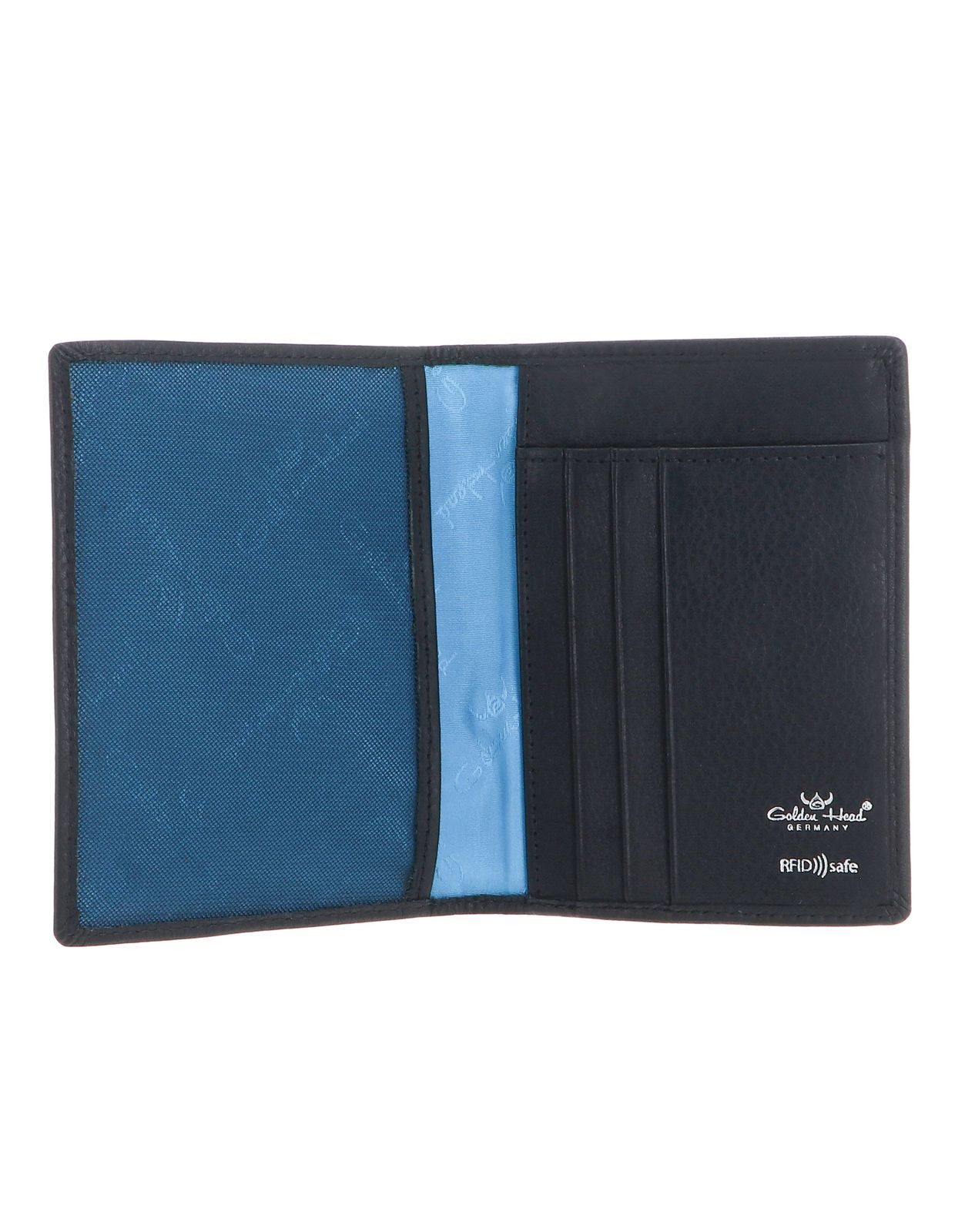 Golden Head Etui Ausweisetui 4480, aus echtem Rindsleder mit RFID-Blocker Schutz