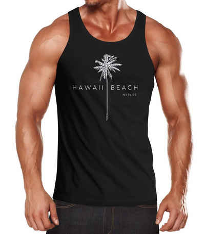 Neverless Tanktop Herren Tank-Top Hawaii Beach Palme Muskelshirt Muscle Shirt Neverless® mit Print