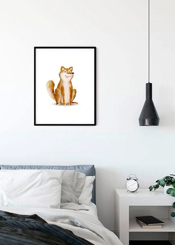 St), (1 Wohnzimmer Cute Animal Schlafzimmer, Kinderzimmer, Tiere Dog, Poster Komar