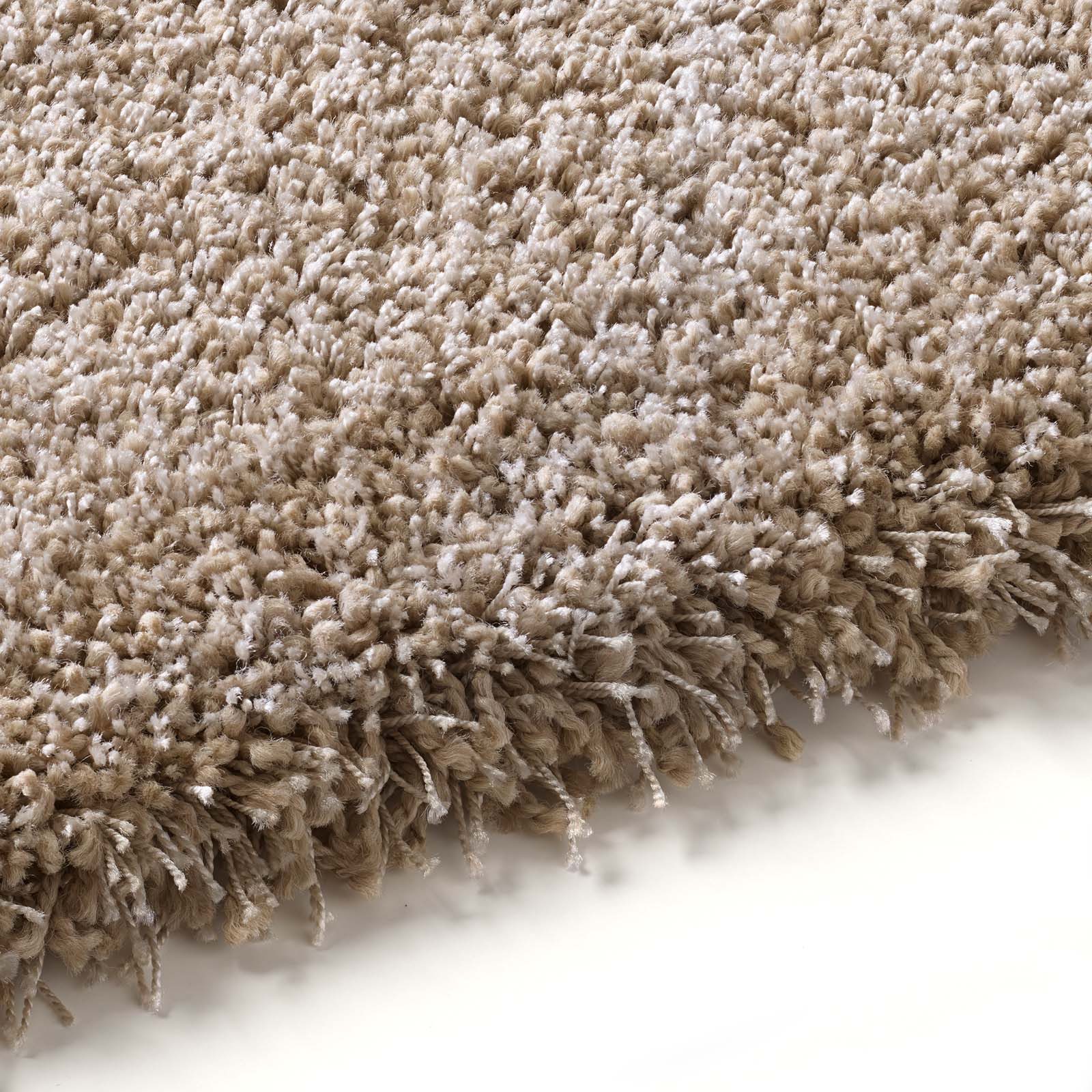 TaCa Home Langflor-Teppich Shaggy Teppich Langflor, rechteckig, Höhe: 60 mm, Schlafzimmer Kinderzimmer Wohnzimmer Esszimmer, beige - 65 x 130 cm – Bild 4 von 5
