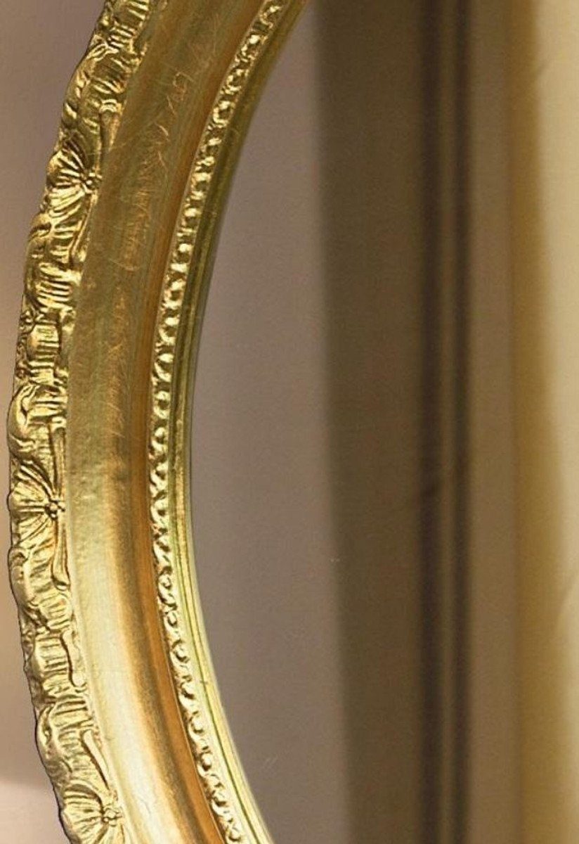 84 cm Spiegel x Wandspiegel Barockstil Padrino Möbel - H. Barockspiegel Barock Barock 6 Gold x Casa - Ovaler Luxus im 64