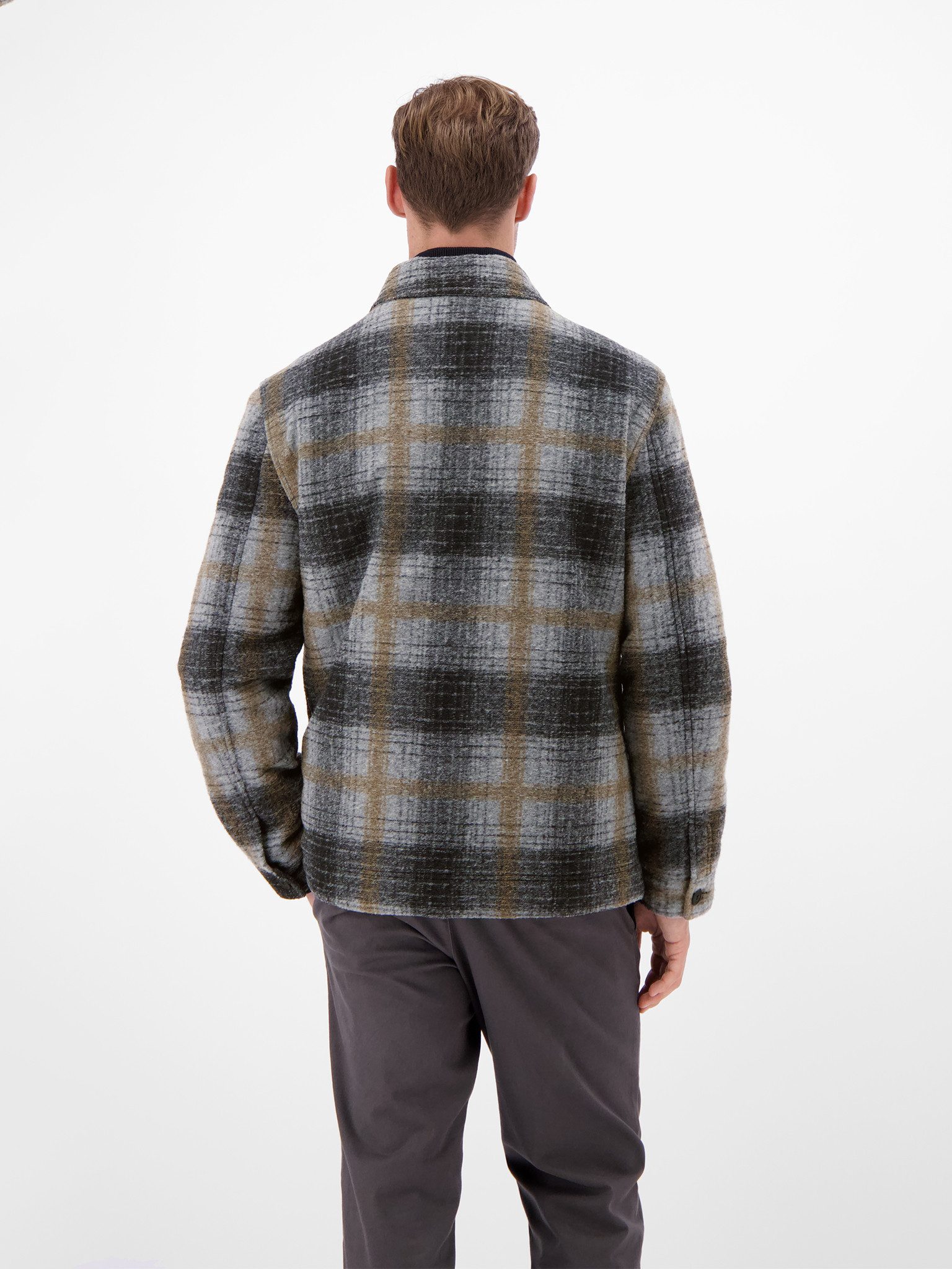 LERROS Blusenjacke Overshirt kariert, mit Reißverschluss günstig online kaufen