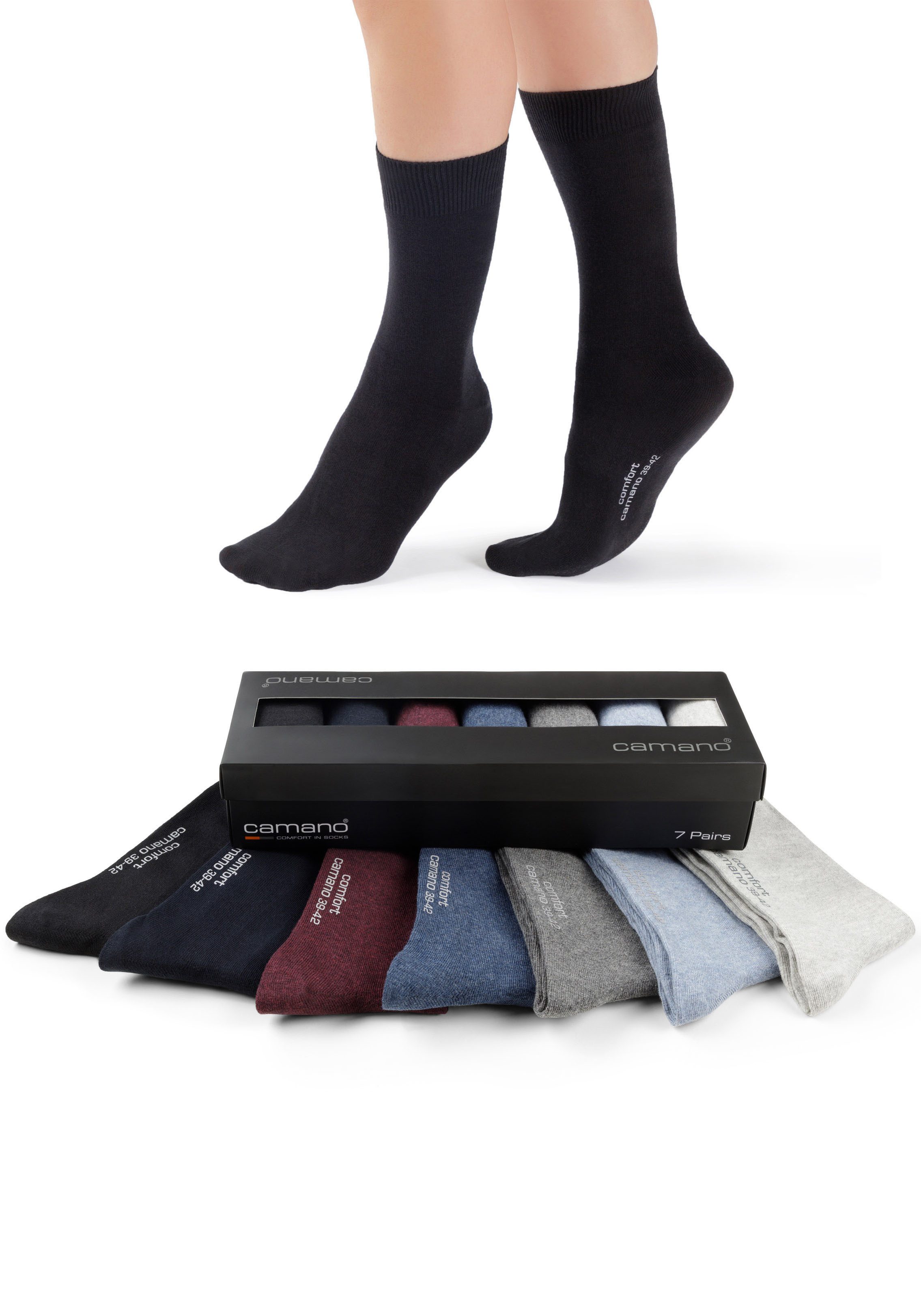 Camano Langsocken comfort (7-Paar) in langer günstig online kaufen